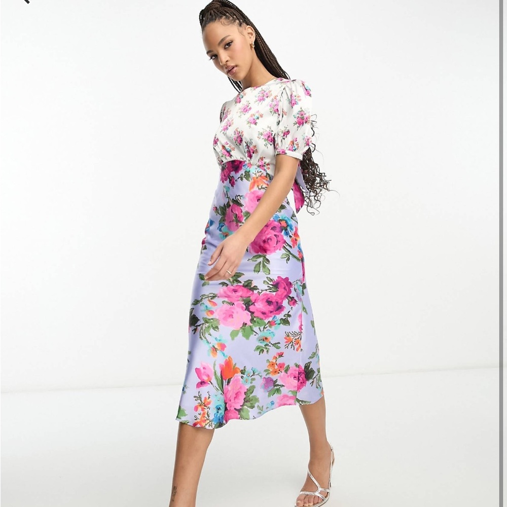 Hope & Ivy floral midi dress